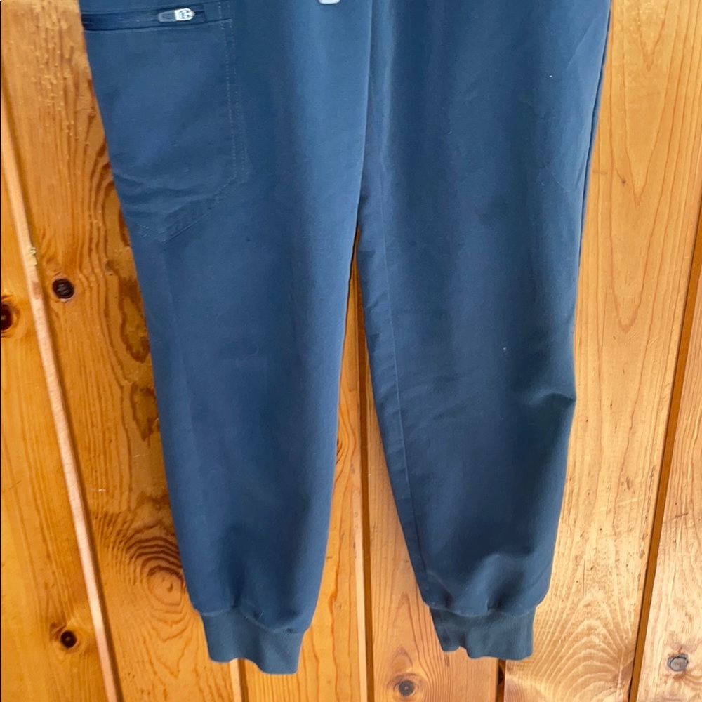 Navy/gray fig Blue Jogger Pants fig pants XS Zamora tapered pants nurse scrubs - Picture 4 of 9